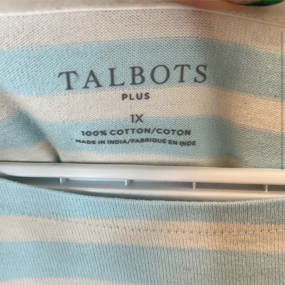 TALBOTS | Cotton Striped Long Sleeve Top - Picture 3 of 9